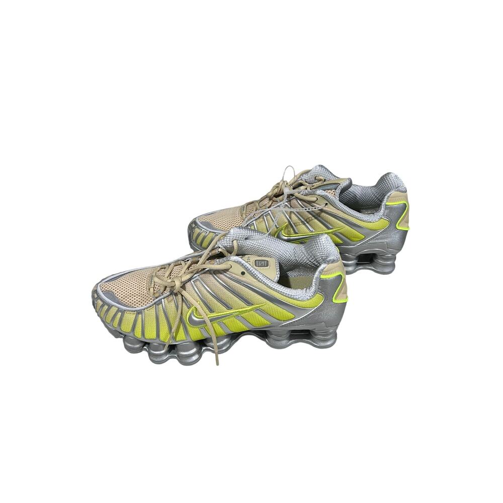 Nike Shox TL Beige Volt Silver Running Shoes women’s 9.5 IH1336-700 NWOT Y2K